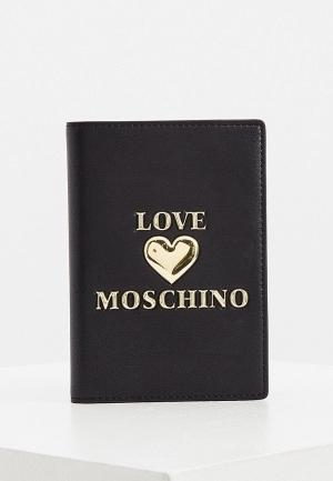 Обложка для паспорта Love Moschino. Цвет: черный
