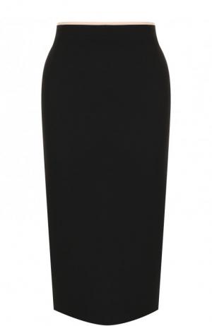 Однотонная юбка-карандаш No. 21. Цвет: черный