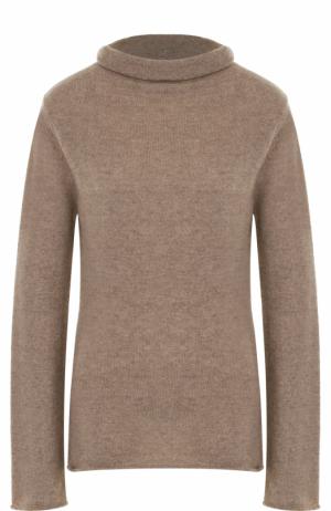 Приталенный шерстяной свитер Tegin. Цвет: бежевый