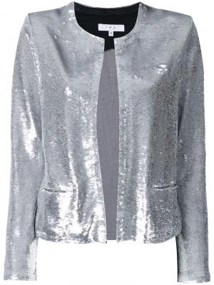 Пиджак с отделкой пайетками Iro. Цвет: металлический