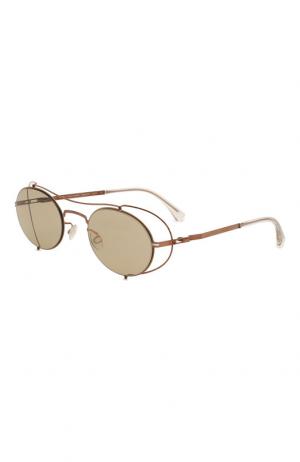 Солнцезащитные очки Maison Margiela. Цвет: бронзовый
