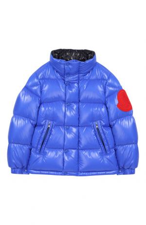 Куртка на молнии Moncler Enfant. Цвет: синий