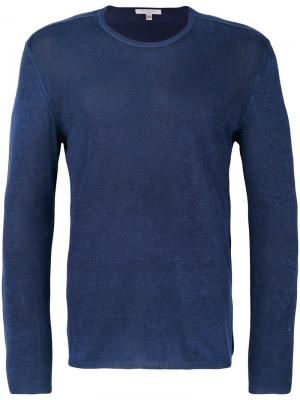 Тонкий свитер John Varvatos. Цвет: синий