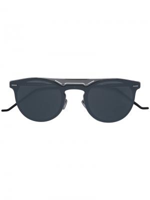 Солнцезащитные очки в круглой оправе Dior Eyewear. Цвет: чёрный