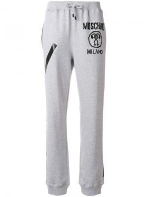 Спортивные брюки Moschino. Цвет: серый