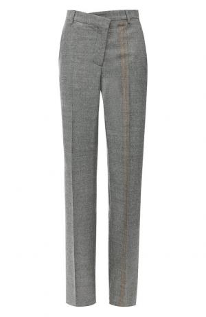 Шерстяные брюки со стрелками Maison Margiela. Цвет: серый