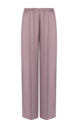 Однотонные брюки свободного кроя с эластичным поясом Forte_forte. Цвет: лиловый