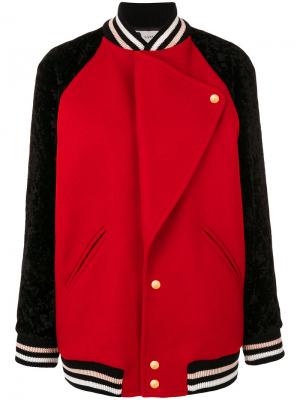 Куртка с широкими лацканами Lanvin. Цвет: красный