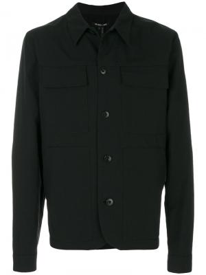 Куртка с накладными карманами Helmut Lang. Цвет: чёрный