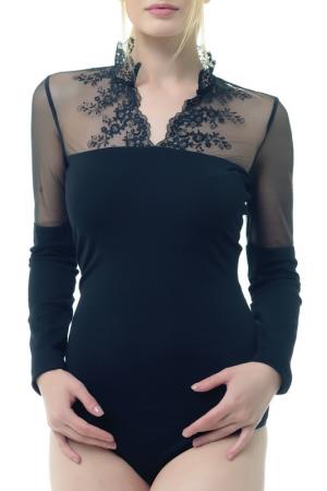 Блуза-боди Arefeva. Цвет: черный