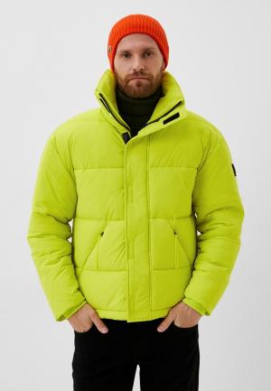 Куртка утепленная Strellson. Цвет: зеленый