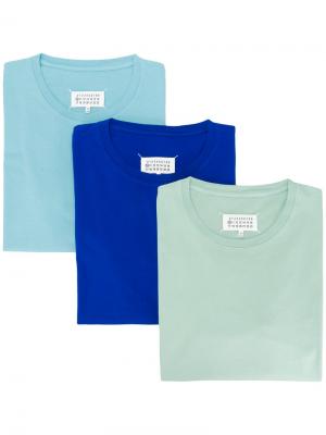 Набор из трех футболок Stereotype Maison Margiela. Цвет: многоцветный