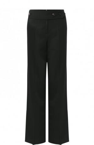 Однотонные брюки с завышенной талией Victoria Beckham. Цвет: зеленый