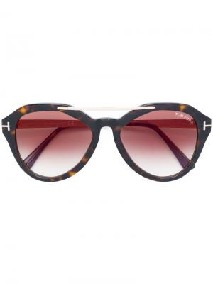 Солнцезащитные очки Lisa 02 Tom Ford Eyewear. Цвет: коричневый