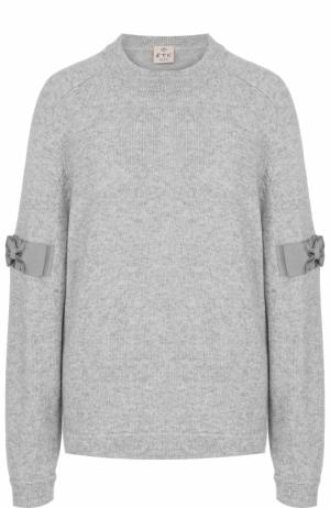 Пуловер из смеси кашемира и лиоселла FTC. Цвет: серый