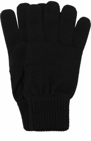 Шерстяные перчатки TSUM Collection. Цвет: черный