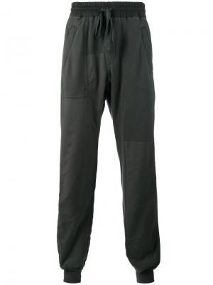 Панельные спортивные брюки Haider Ackermann. Цвет: серый