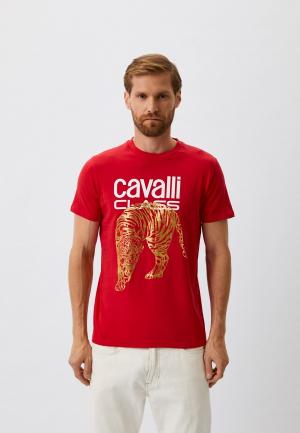 Футболка Cavalli Class. Цвет: красный