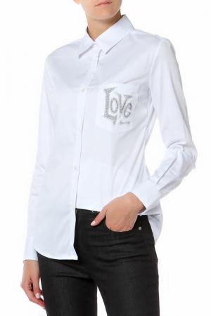 Рубашка LOVE MOSCHINO. Цвет: a00 optical white