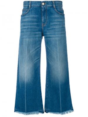 Укороченные широкие джинсы Stella McCartney. Цвет: синий