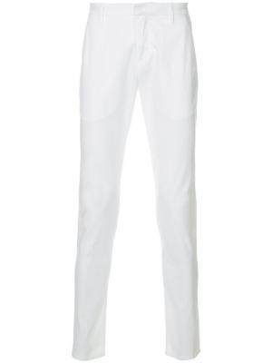 Классические брюки-чинос Dondup. Цвет: белый