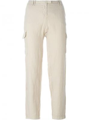 Укороченные брюки карго Armani Jeans. Цвет: телесный