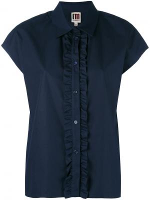 Рубашка с оборками IM Isola Marras I'M. Цвет: синий