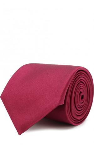 Шелковый галстук Canali. Цвет: фуксия