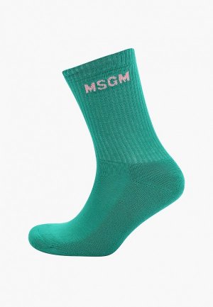 Носки MSGM. Цвет: зеленый