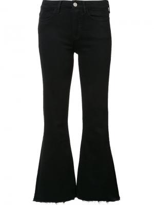 Укороченные расклешенные джинсы Mih Jeans. Цвет: чёрный