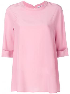 Блузка с короткими рукавами Aspesi. Цвет: розовый и фиолетовый