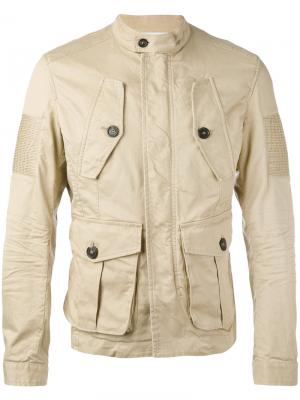 Куртка с карманами клапанами Dsquared2. Цвет: телесный