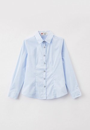 Блуза Button Blue. Цвет: голубой