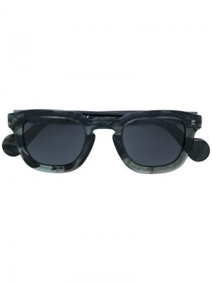 Солнцезащитные очки Havana Moncler Eyewear. Цвет: серый