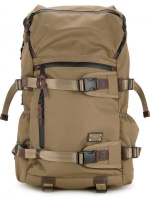 Рюкзак с пряжками As2ov. Цвет: коричневый