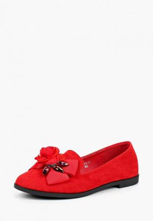 Лоферы Ideal Shoes. Цвет: красный