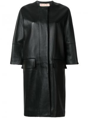 Удлиненное пальто Marni. Цвет: чёрный