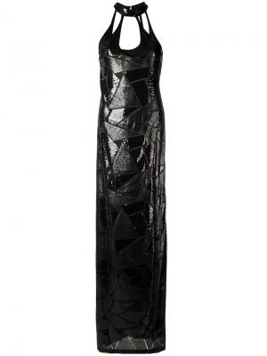 Sequin panels gown Tufi Duek. Цвет: чёрный