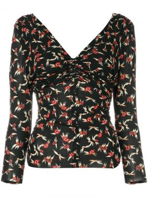 Блузка с V-образным вырезом Domino Isabel Marant. Цвет: чёрный