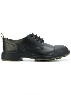 Туфли со шнуровкой на низком каблуке Pezzol 1951. Цвет: чёрный