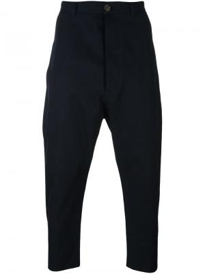 Укороченные брюки Vivienne Westwood Man. Цвет: синий