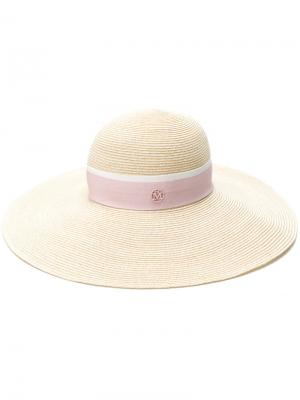 Соломенная шляпа Maison Michel. Цвет: телесный