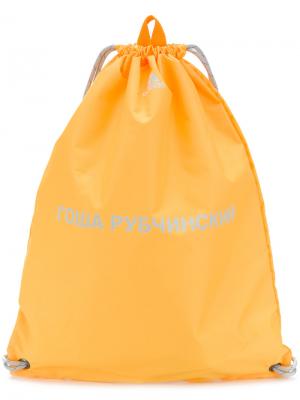 Рюкзак на шнурке Gosha Rubchinskiy. Цвет: жёлтый и оранжевый