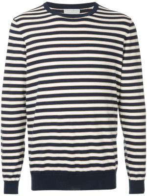 Striped fitted sweater Gieves & Hawkes. Цвет: многоцветный