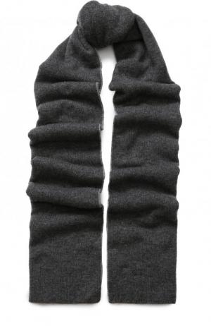 Кашемировый вязаный шарф Johnstons Of Elgin. Цвет: светло-серый