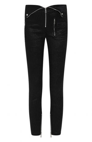 Укороченные хлопковые брюки RTA. Цвет: темно-серый