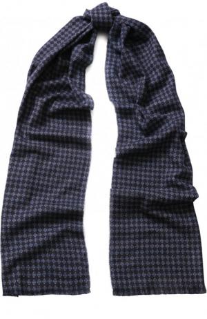 Кашемировый шарф с принтом Kiton. Цвет: серый