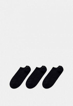 Носки 3 пары UNIQLO. Цвет: черный