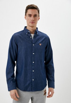Рубашка джинсовая Gant. Цвет: синий