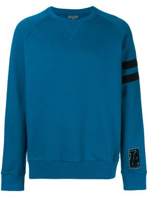 Distressed stripe sweatshirt Lanvin. Цвет: синий